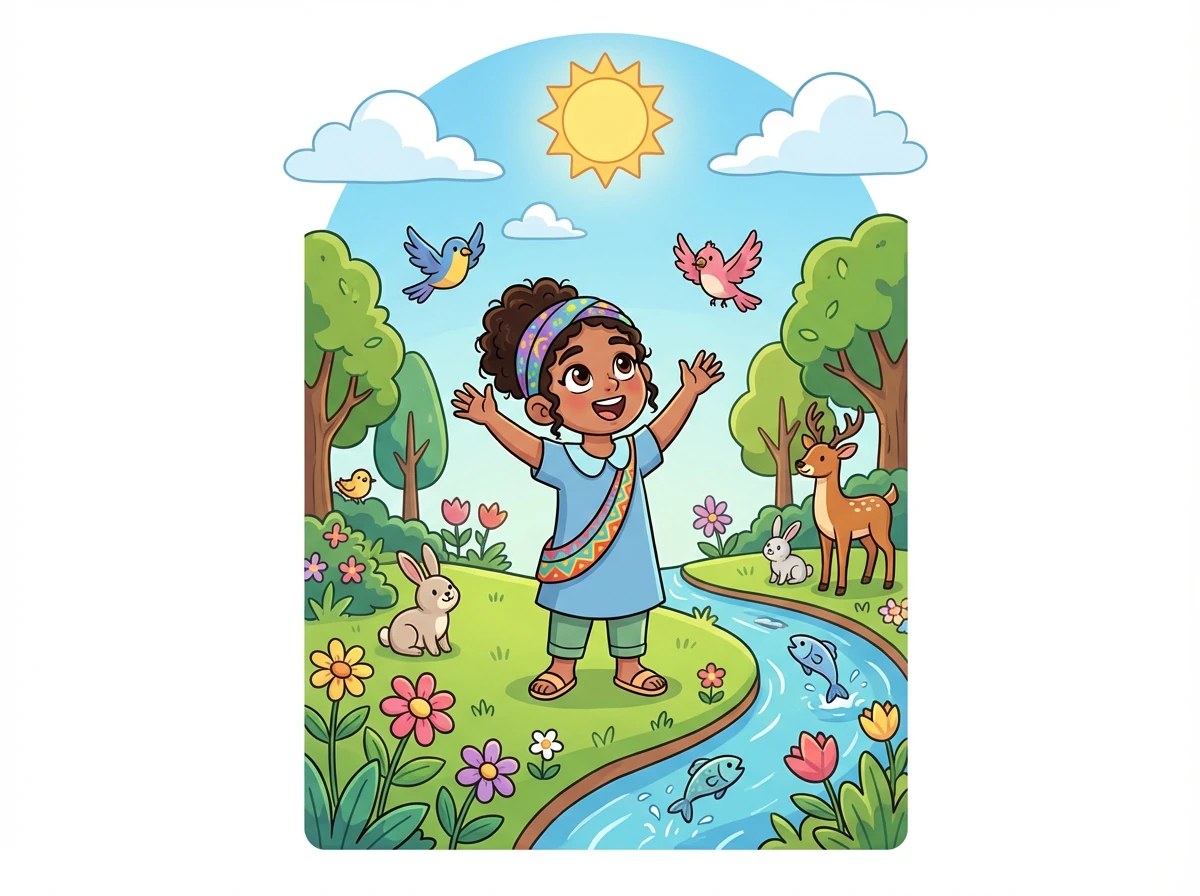 Dios vio todo lo que había hecho, y era muy bueno. Y así terminó la creación del mundo, un lugar lleno de belleza, vida y la promesa de un futuro brillante.