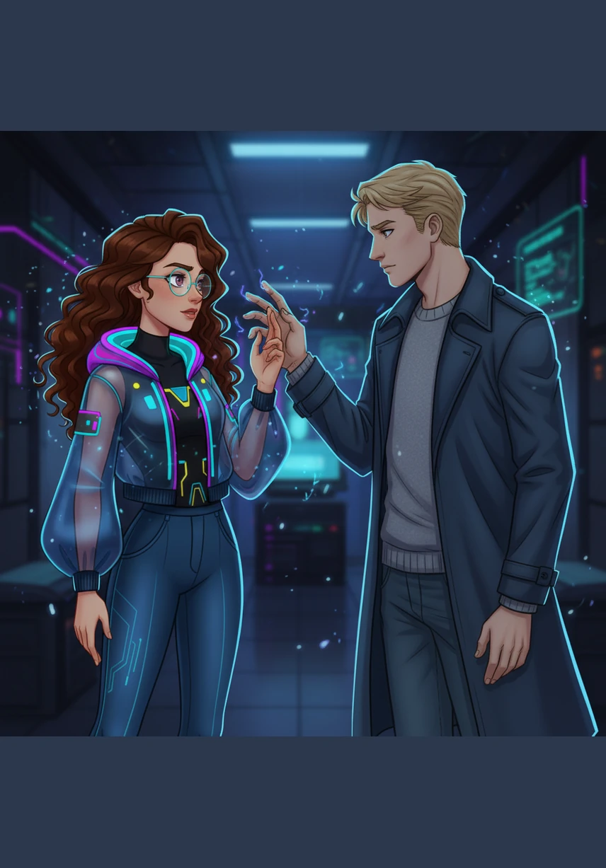 The air between them became thick and electric, the boundary between hatred and attraction vanishing in the dim light of the room. Arkadi reached out, his fingers hovering just inches from her curly brown hair, his eyes searching hers for a sign of surrender. He whispered a question about her hatred for him, his voice laced with a possessive heat that Luiza could no longer ignore.