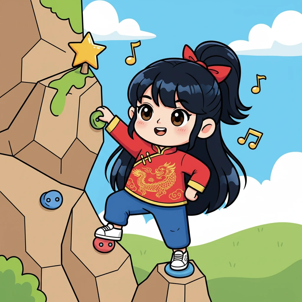 小煜不仅在运动和音乐上取得了成就，她的性格也变得更加坚韧。她学会了克服困难，并勇敢地面对挑战。她成为了一个自信、独立的女孩。