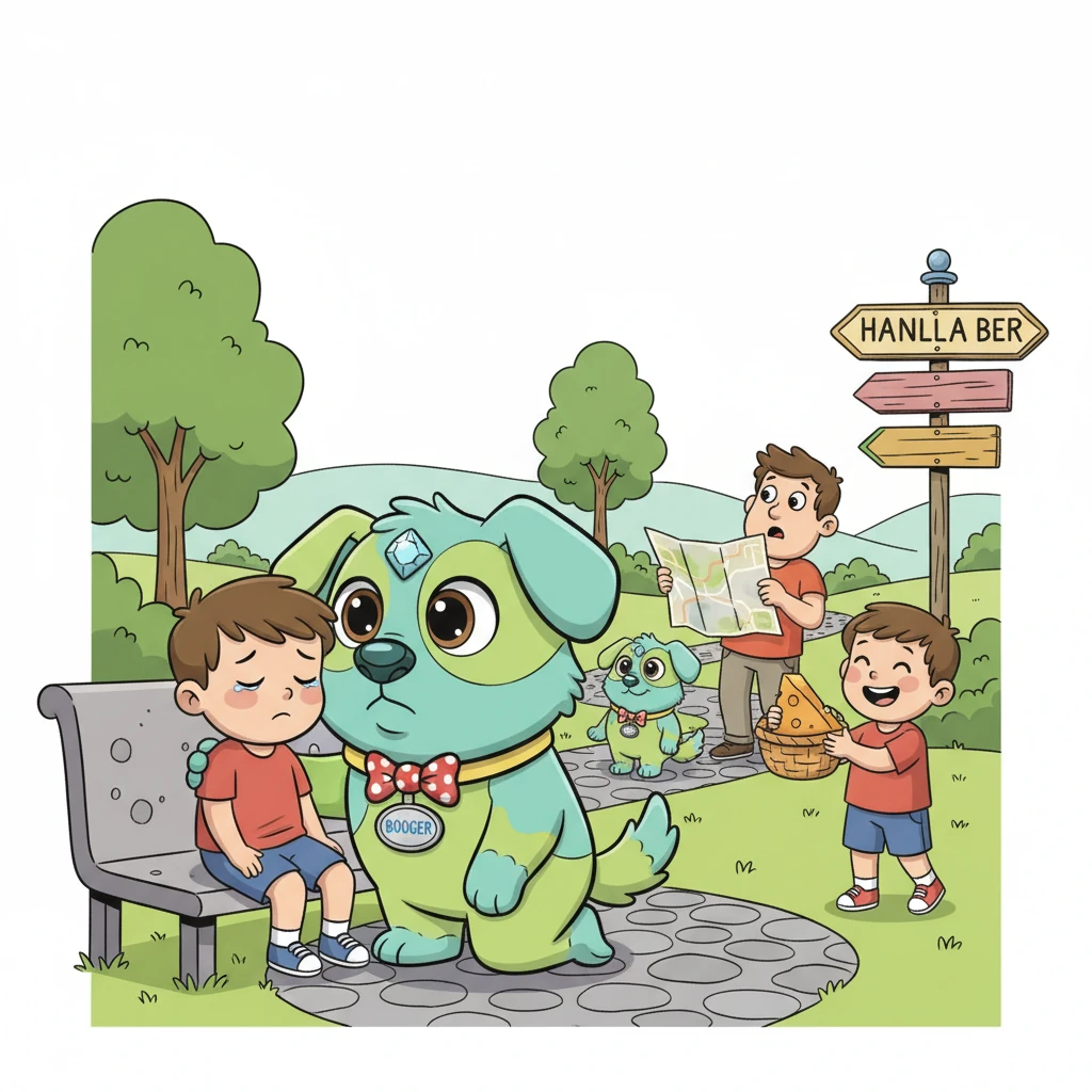 Piffle wasn't just smart; he was kind. He'd comfort sad children with a gentle nuzzle and a wise "ruff," or help lost tourists find their way home. His presence brought joy and laughter wherever he went, always accompanied by the promise of a cheesy snack.