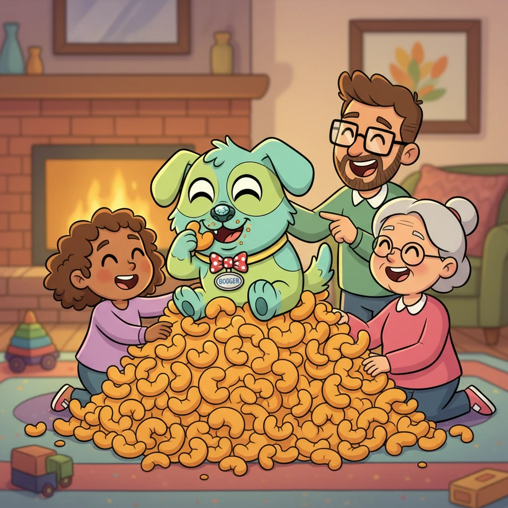 Surrounded by his loving human family and a mountain of his favorite cheese puffs, Professor Piffle lived a wonderfully full life. He showed everyone that even the smallest, goofiest pup could become the smartest, kindest friend in the whole wide world, one cheesy bite at a time.