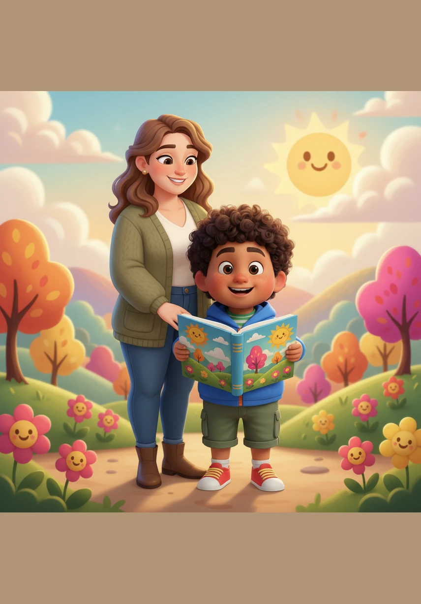 Salim is a bright and kind-hearted boy who always starts his morning with a big, friendly smile. On the cover of his book, he stands happily in a world full of sunshine and vibrant colors.