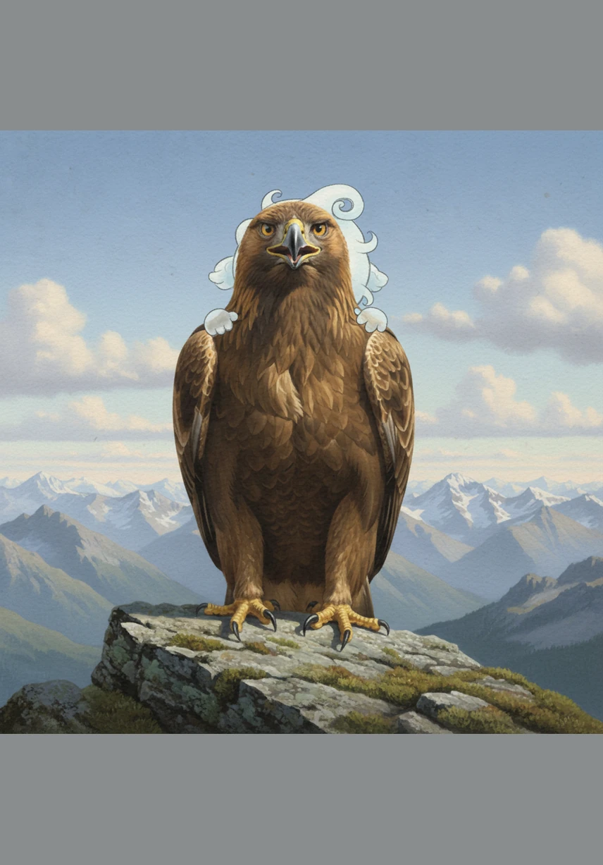 Cirrus peeked over the edge of a rocky cliff and felt his misty heart flutter with worry at the long drop to the valley floor. He turned a soft shade of nervous grey, shivering as the wind tried to coax him away from his safe, low perch.