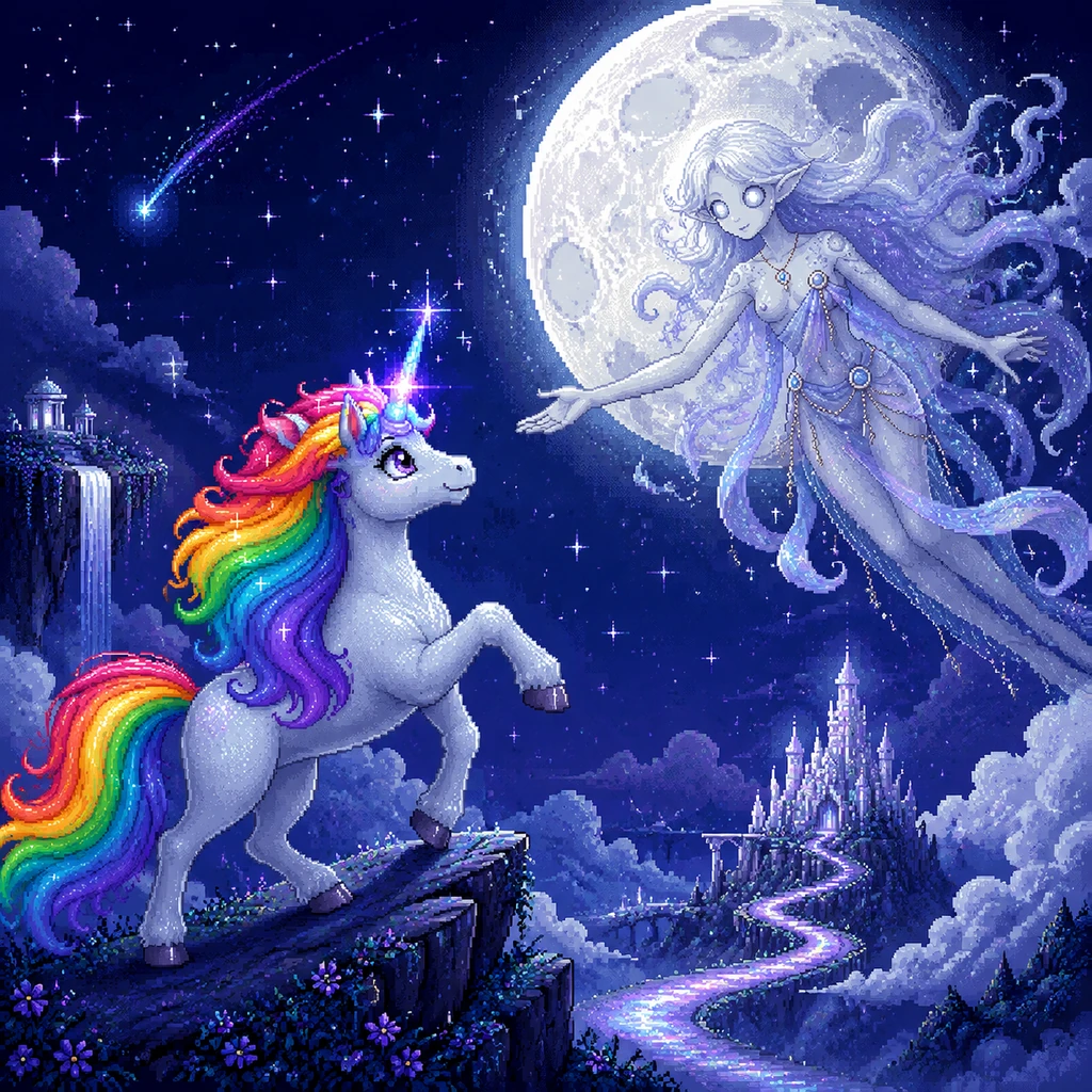 Luna's Moonlit Journey - fairy-tale
