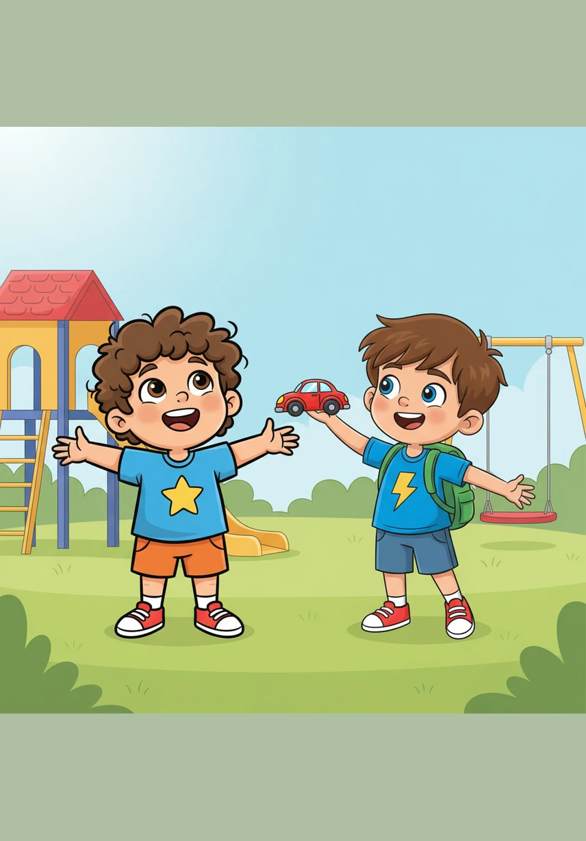 A little green creature with a wrinkled nose named Disgust points at something messy, making Leo feel a bit yucky and making him want to turn away. Leo learns that Disgust is a helper who tells him when something doesn't feel right or healthy for his body.