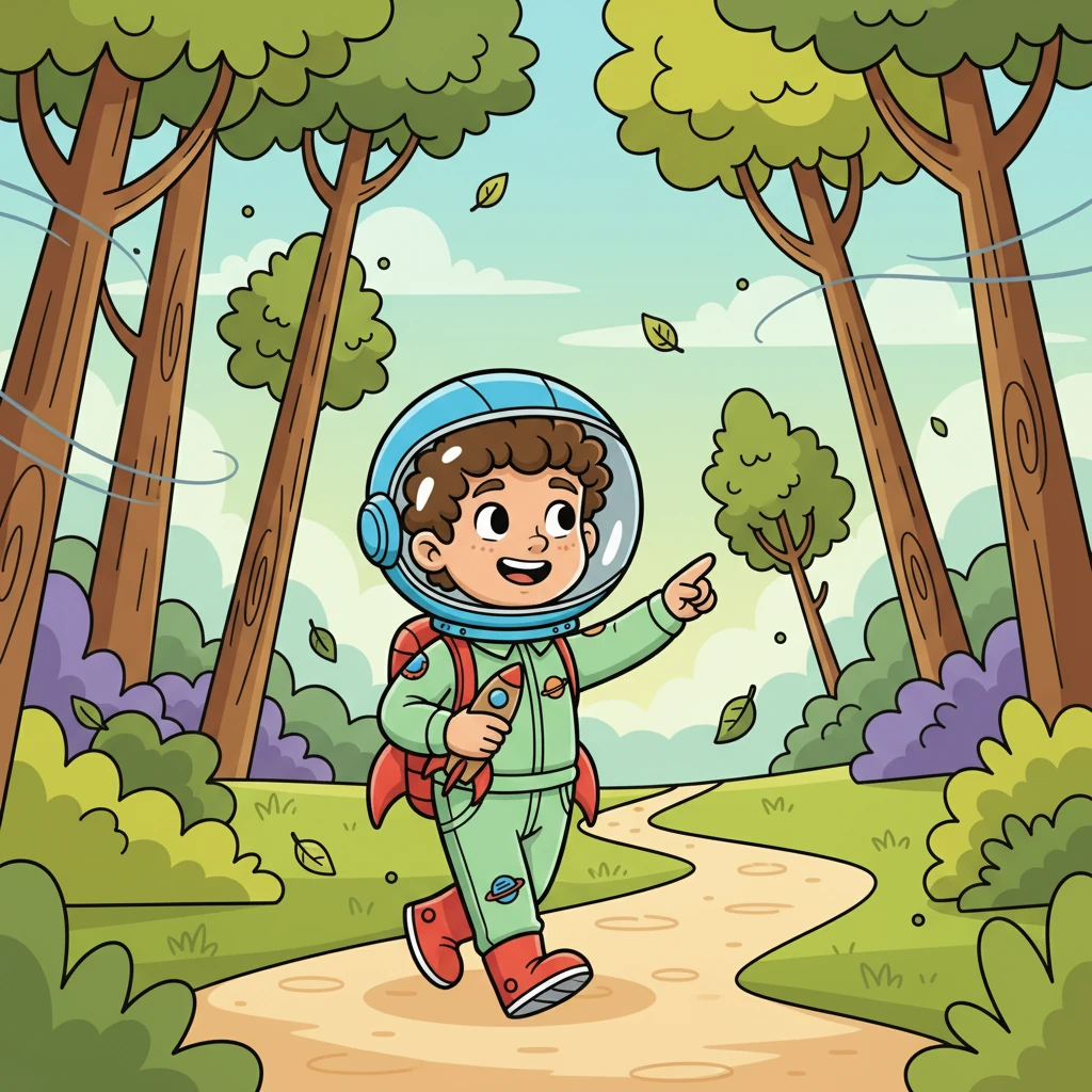 Leo's first adventure took him to a whispering forest. The trees seemed to lean in, sharing secrets with the wind. He followed a winding path, his heart filled with excitement and a touch of nervousness.