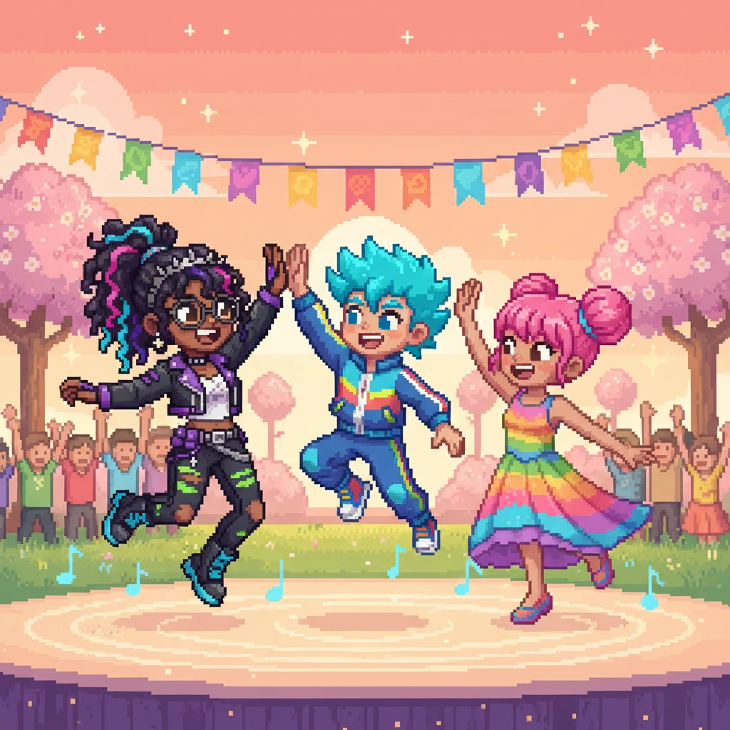 Callie, Leo, and Maya cheered, high-fiving each other. They knew their Kpop dance moves had made the park happy again. Together, they were the best Kpop Joy Hunters, ready to bring smiles wherever they went!
