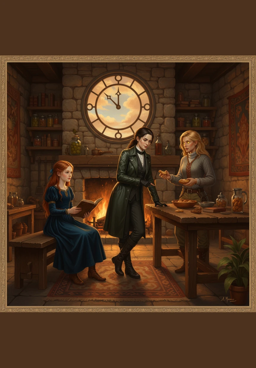 Safe underground, the three best friends turned on some music and started a party to shake off the fright. They spent the rest of the night dancing and laughing, celebrating their bravery and the strength of their friendship. The storm outside was no match for their happy spirits.