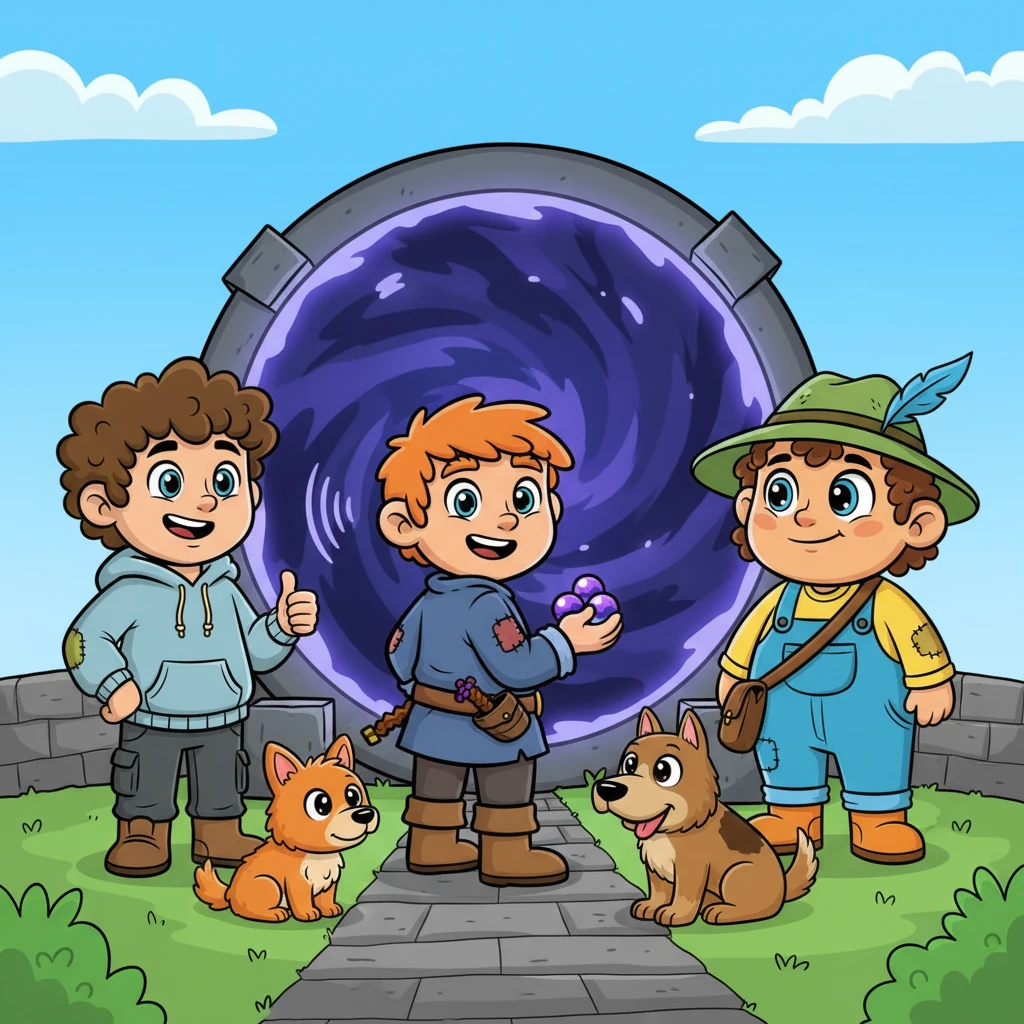 With the necessary items collected, Carson escaped the Nether and returned to the familiar Overworld. The End portal activated with a deep, echoing hum, a gateway to his final challenge. Jakob wished him luck, Charles offered a proud smile, and his loyal companions stood ready for the next adventure.