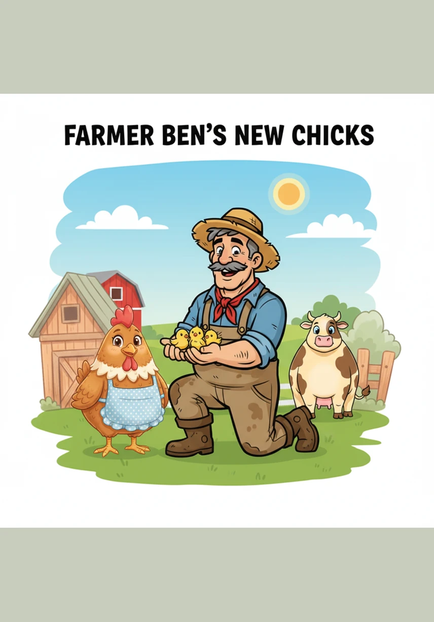 Ben digs in the dirt with his hands. The farmer picked up 4 brown potatoes. Potatoes grow under the ground where it is cool.