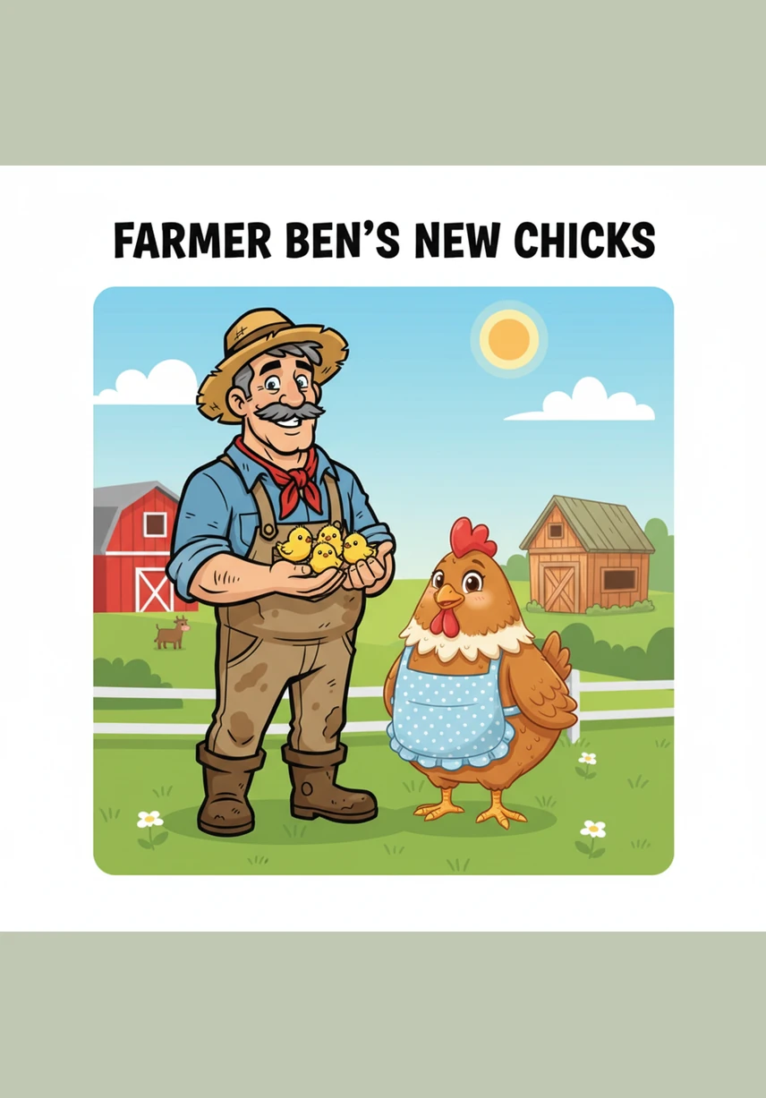 The big friendly cow gives us fresh milk. Ben has 6 bottles of cold white milk. Milk is very good for our bones.