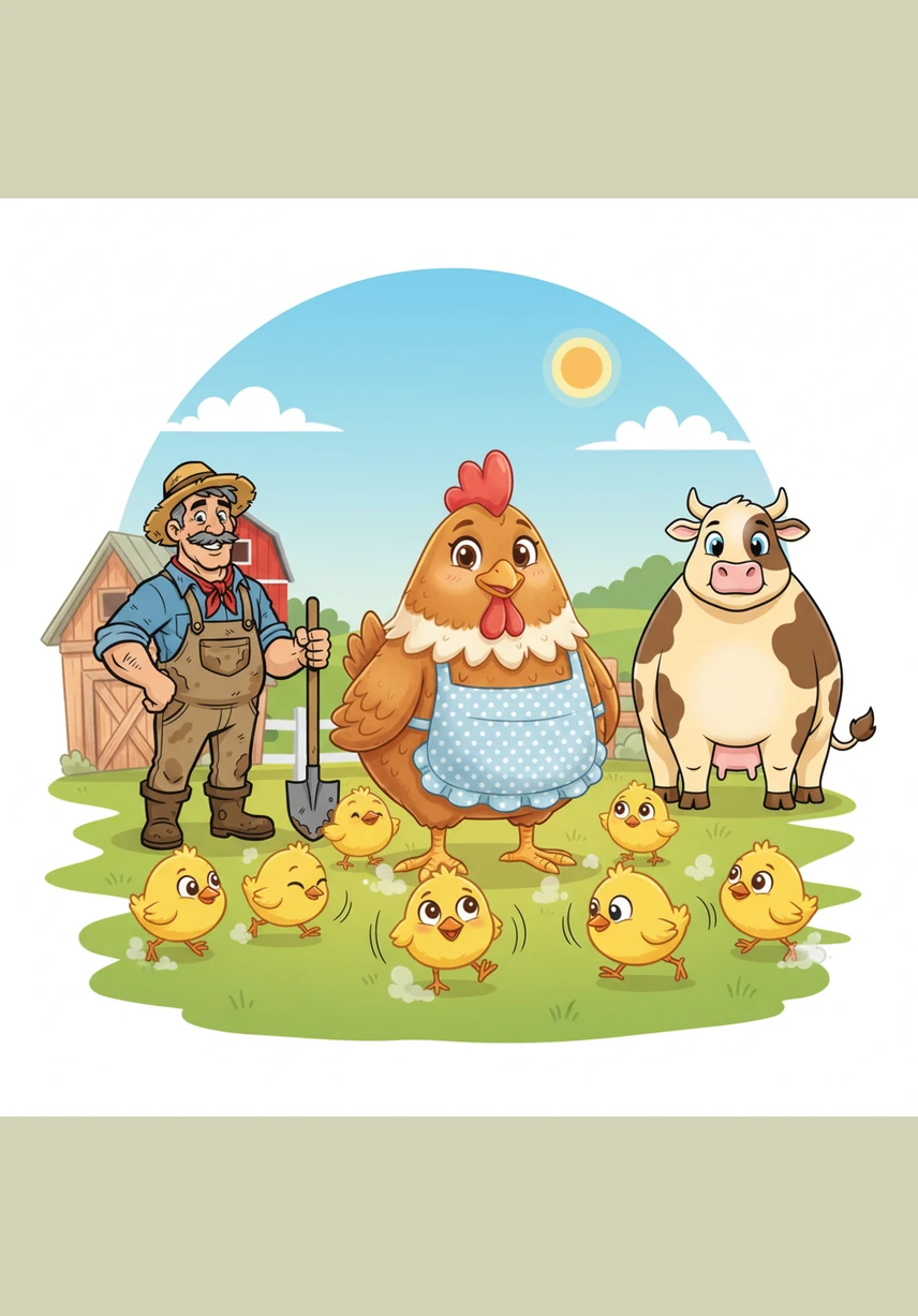 Look at the fluffy yellow chicks! There are 9 little chicks running fast to their mother. They are very soft and small.