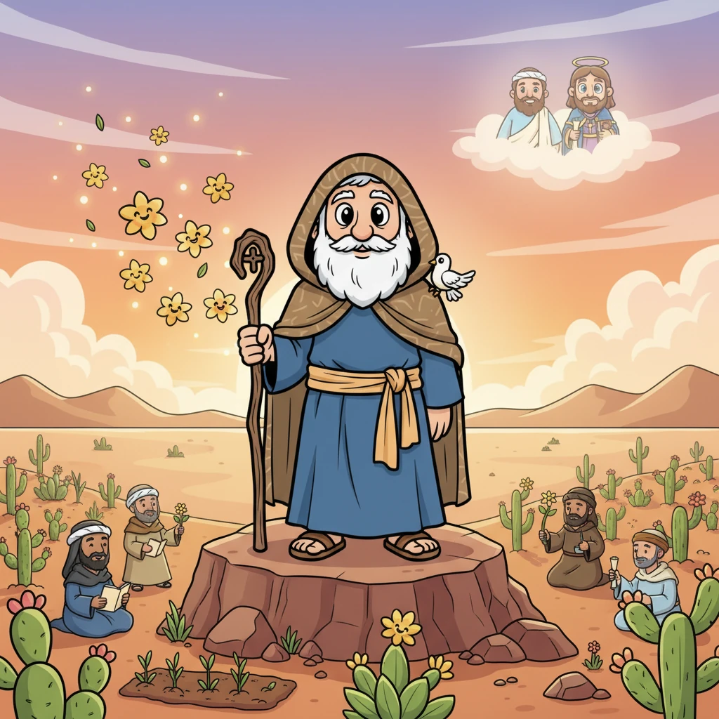 Anthony lived a very long, peaceful life, his example spreading far and wide like desert blossoms. He showed everyone that true happiness and holiness could be found not in cities, but in a simple heart, a strong spirit, and a loving connection with God.