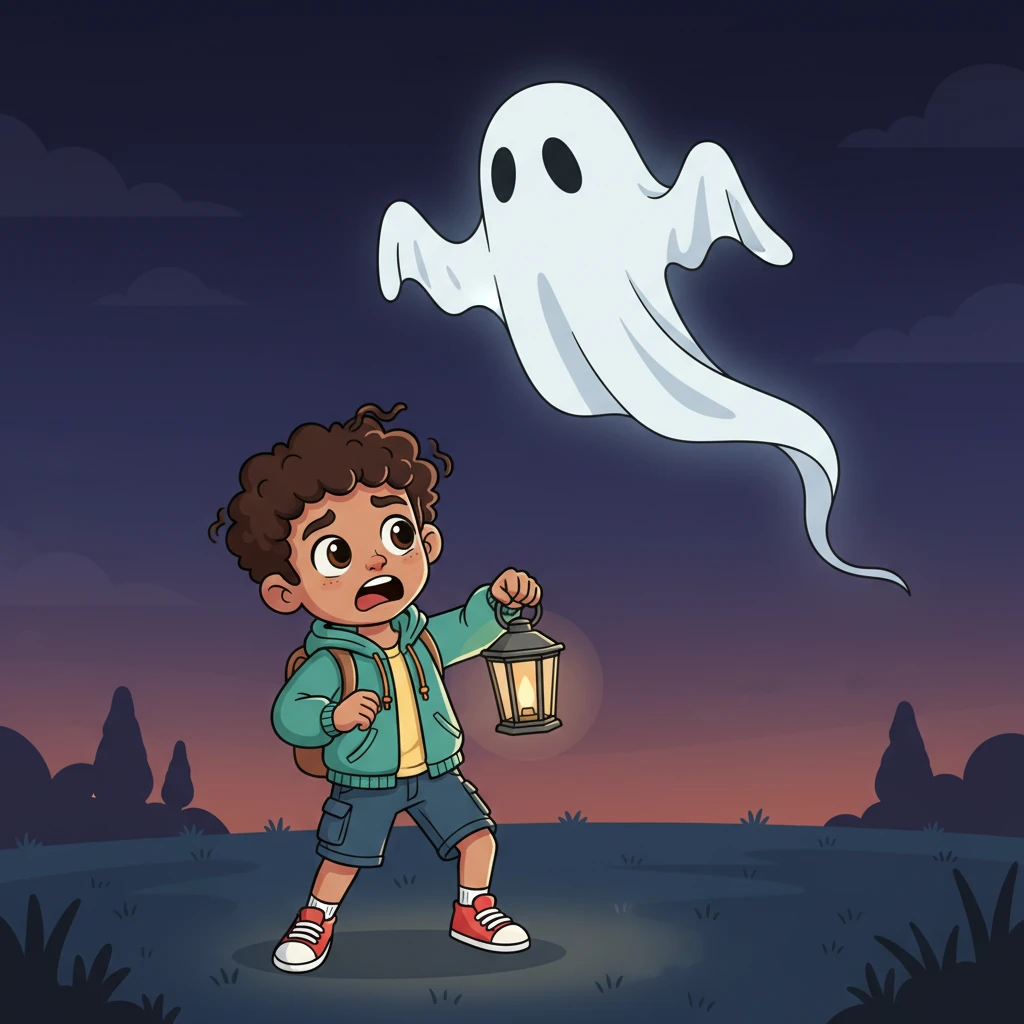 The white shape seemed to sway and float, appearing spectral and mysterious against the darkening sky. It looked like it had two long, slowly moving arms reaching out. Yaseen's clever mind immediately jumped to the most terrifying conclusion.