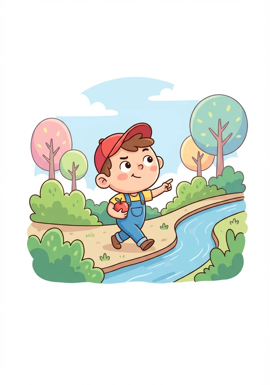 یوسف نے سوچا کہ اسے سیب کے مالک کو تلاش کرنا چاہیے۔ وہ نہر کے کنارے چلتا رہا، یہ جاننے کی کوشش میں کہ سیب کہاں سے آیا تھا۔