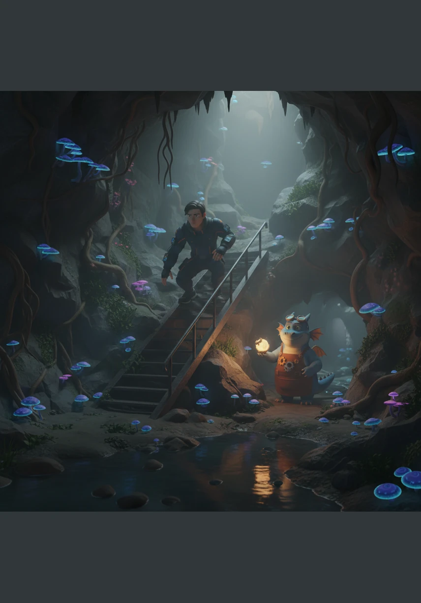 The atmosphere shifts as Jaxen descends into Port Virelia, a gritty harbor shrouded in thick coastal fog and the smell of salt. Massive cargo ships dock against rusted cranes while smugglers move illicit goods through hidden tunnels beneath the warehouses. He meets a shadowy contact near the black market docks to negotiate a high-stakes trade route.