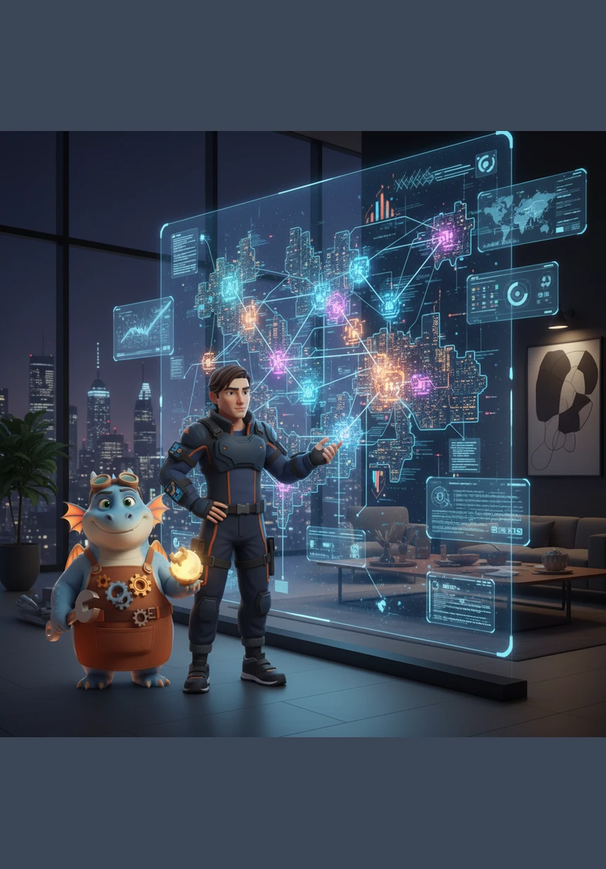 Jaxen stands before a massive holographic map of the interconnected cities, planning his next move to expand his growing empire. He has acquired luxury safehouses and legitimate businesses to launder his wealth, but the pressure from rival corporations and hacker groups is mounting. The world is at a tipping point, and he holds the power to stabilize it or plunge it into further chaos.