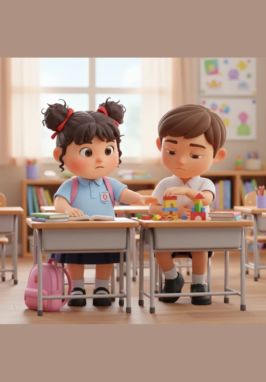 While putting her books away at her desk, Aminah opens her bag and gasps in surprise. Tucked next to her usual lunch container is an extra sandwich her mother must have packed by mistake, wrapped neatly in clear paper.