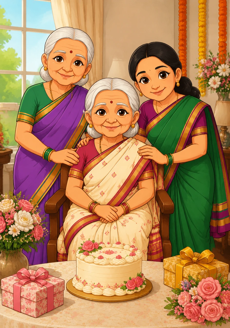 On a bright morning in May 2026, Shashikala reached a magnificent milestone—her eighty-fifth birthday. Her face, etched with beautiful lines of wisdom, told the story of a long life lived with immense courage and compassion.