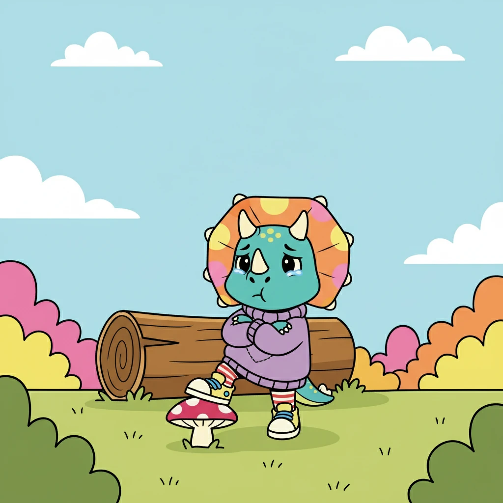 Suddenly, a game of hide-and-seek went wrong. Trix couldn't find her friends, and frustration began to bubble inside her. She felt a familiar grumble in her tummy.