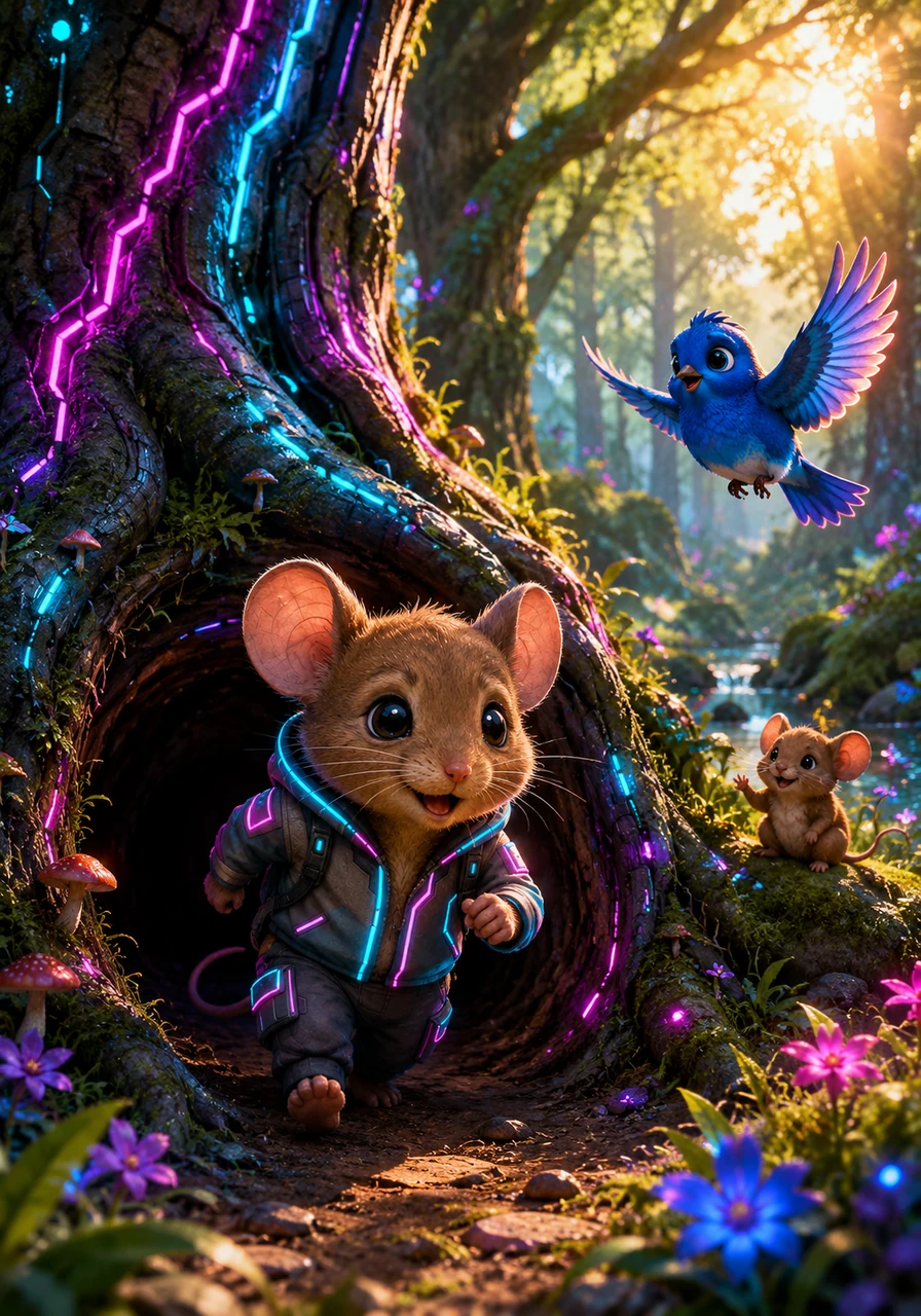 Barnaby was a little rabbit with big, soft ears and an even bigger heart. Every morning, he hopped out of his cozy burrow beneath the ancient oak tree, eager to see how he could help his neighbors in the Whispering Woods.