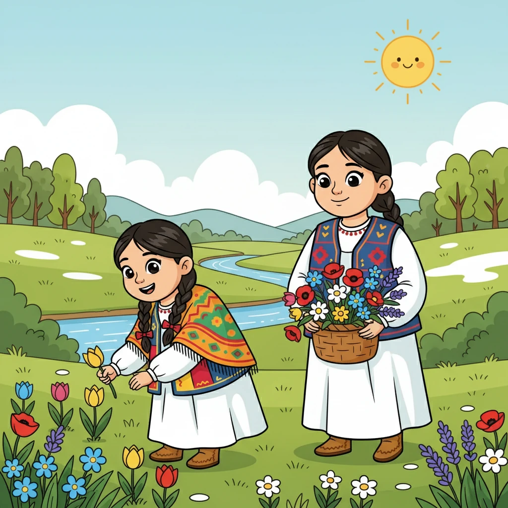 Көктем келді, қар еріп, табиғат жанданды. Айгүл анасымен бірге далада гүлдер жинады. Олар әкесінің оралуын күтіп, әрбір күнге қуанып өмір сүрді.