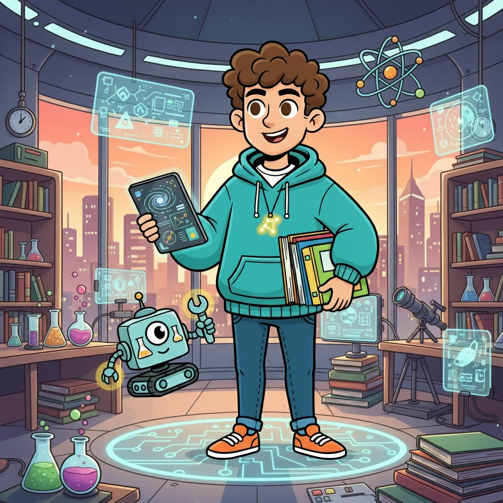 Сабақ соңында Айдар өз оқу залына қайта оралды. Ол жаңа білімдер мен тәжірибе жинады. Айдар ғылымның қызығы мен маңызын түсінді және жаңа жетістіктерге ұмтылды.