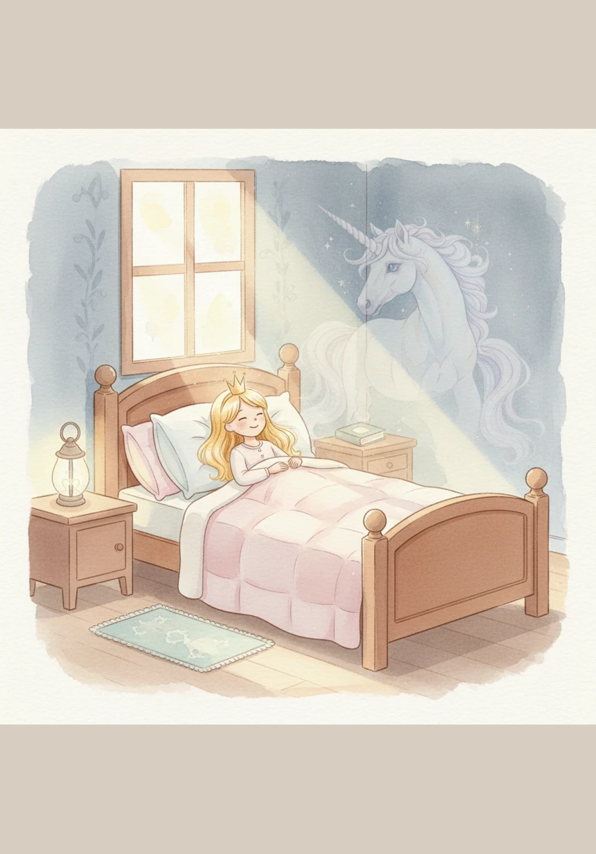 As the night grew quiet, Sophia snuggled back into her soft, cozy bed while the moonbeams tucked her in. She drifted off to sleep with a smile on her face, knowing her dreams would always be filled with magic and love.