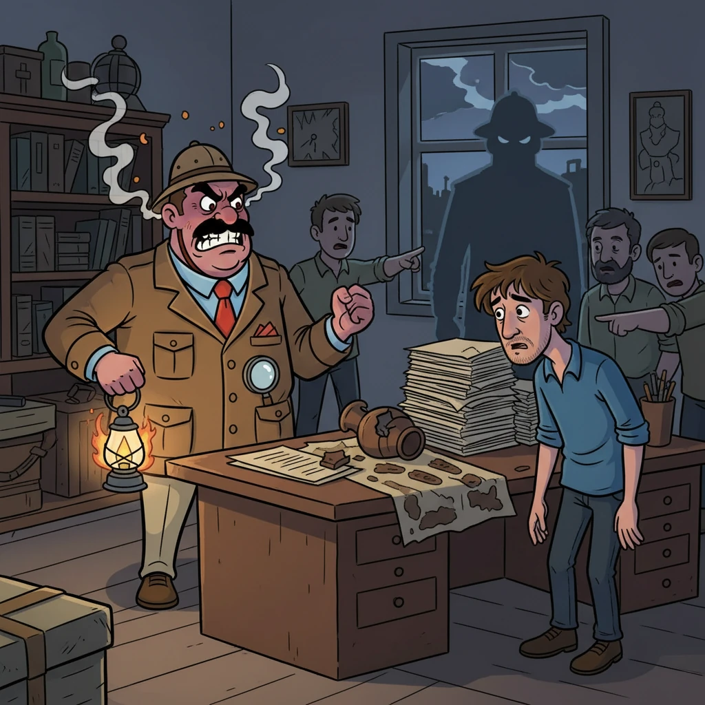 El sargento, la mirada furiosa, empezó a estar loco de rabia ante su negación. Sus pensamientos eran obvios: la culpa era suya. La presión del equipo y la evidencia eran abrumadoras. El hombre empezó a ceder.