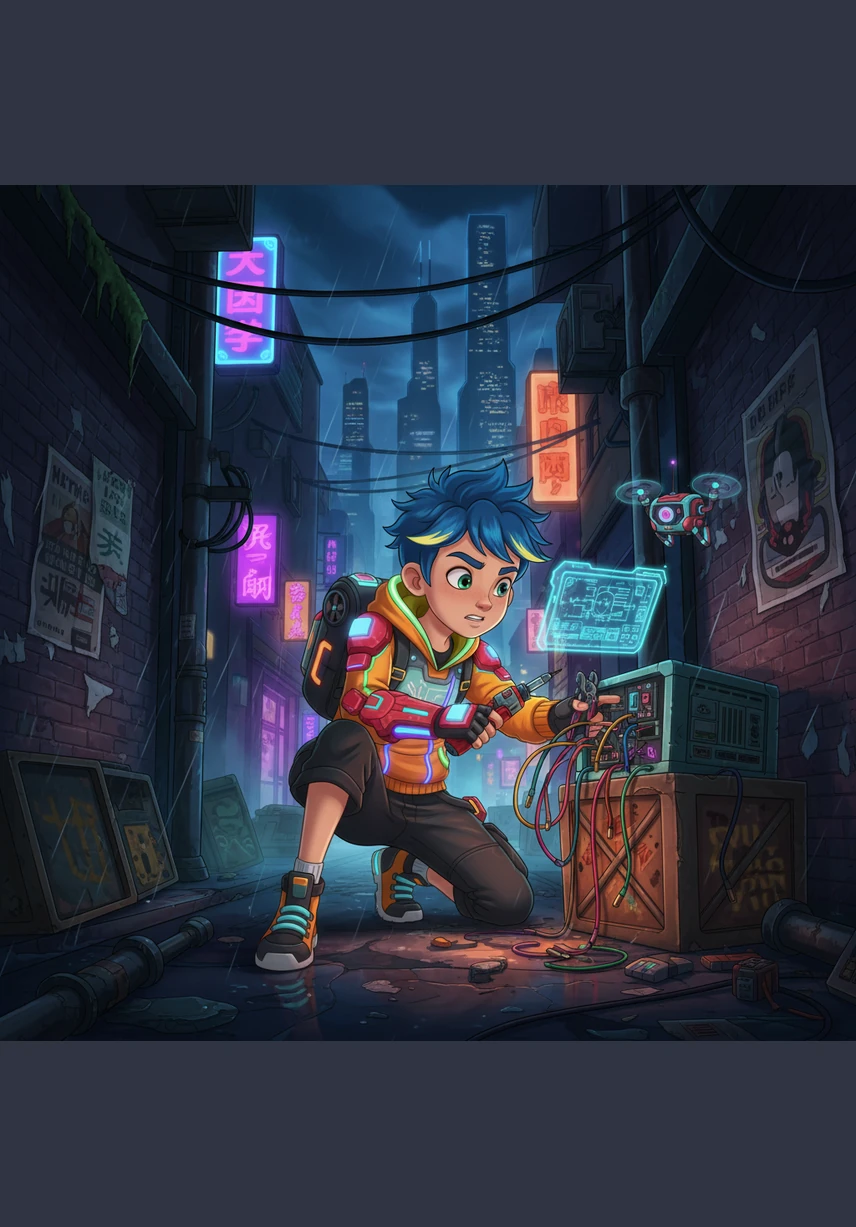 Rory runs past the trees and scores a great try at the end of the field. A chime sounds and a new path opens up on the magic map. He feels strong and happy as he continues his quest.