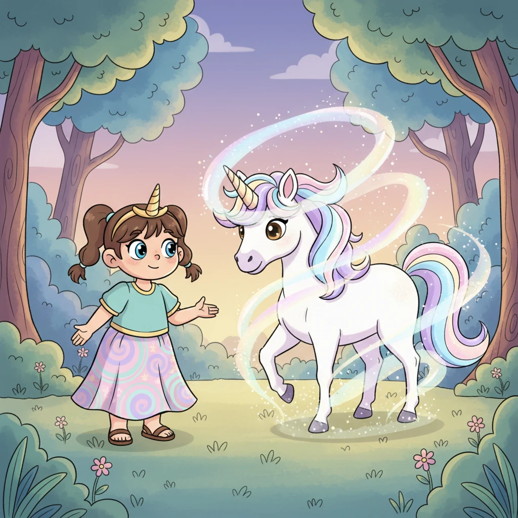 Celeste osservò con meraviglia mentre il primo unicorno si materializzava davanti a lei, maestoso e radioso. I suoi occhi contenevano un'antica saggezza e una gentilezza sconfinata.