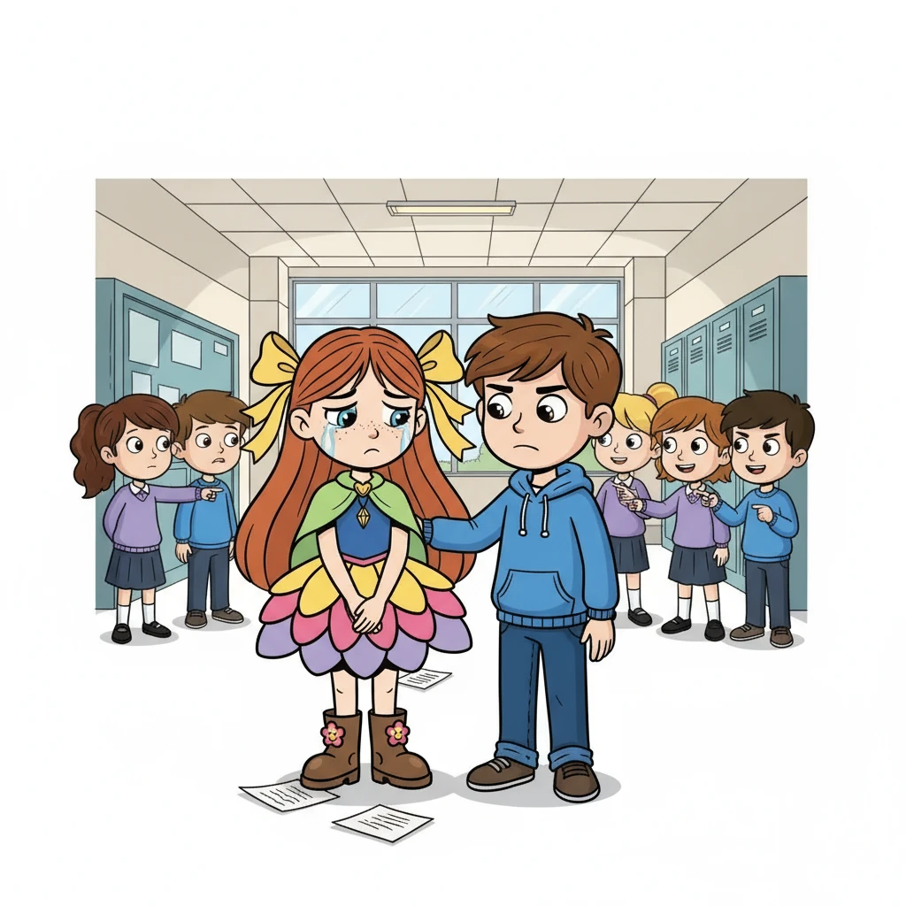 At secondary school, Freya faced cruel taunts and isolation. Her classmates' unkindness chipped away at her spirit. Only Henry, the boy she once disliked, offered unwavering support, standing by her side through it all.