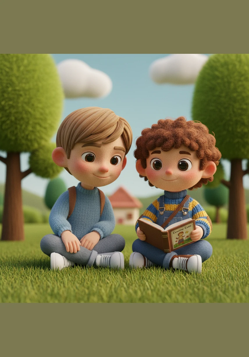 Sam zips his backpack tight so nothing else falls out. He sits with his friends and opens his lunchbox. He is very happy to find his sandwich and apple inside.