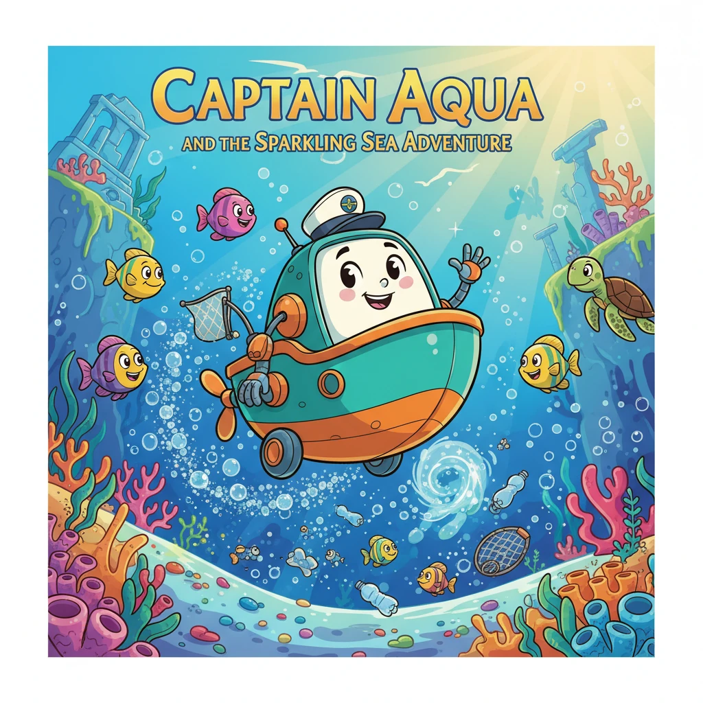 Captain Aqua and the Sparkling Sea Adventure - Adventure stories