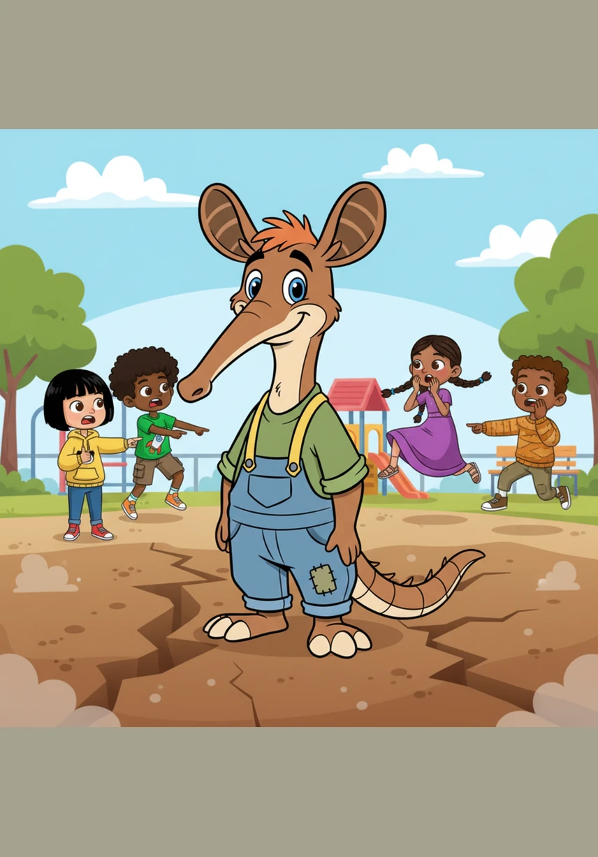 While the other animals and visitors panic, Spike stays calm and looks closely at the shifting soil, realizing he knows exactly what is happening beneath the surface. He realizes that his natural instincts and unique skills are exactly what is needed to solve this underground problem.