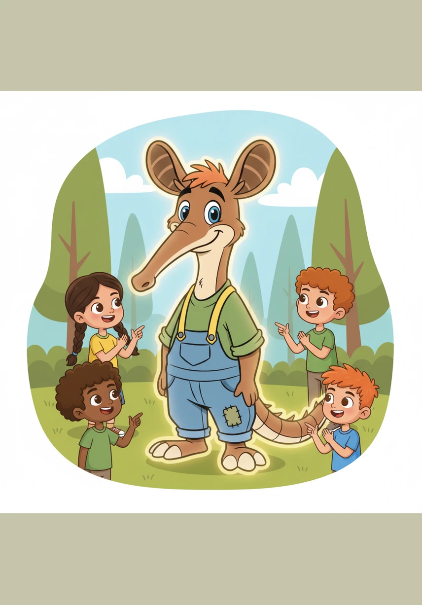 Spike stands tall with a confident smile, no longer wishing he was a lion, a monkey, or a panda. He realizes that being himself is his greatest strength, and he glows with pride knowing that he is truly the most special animal of all.