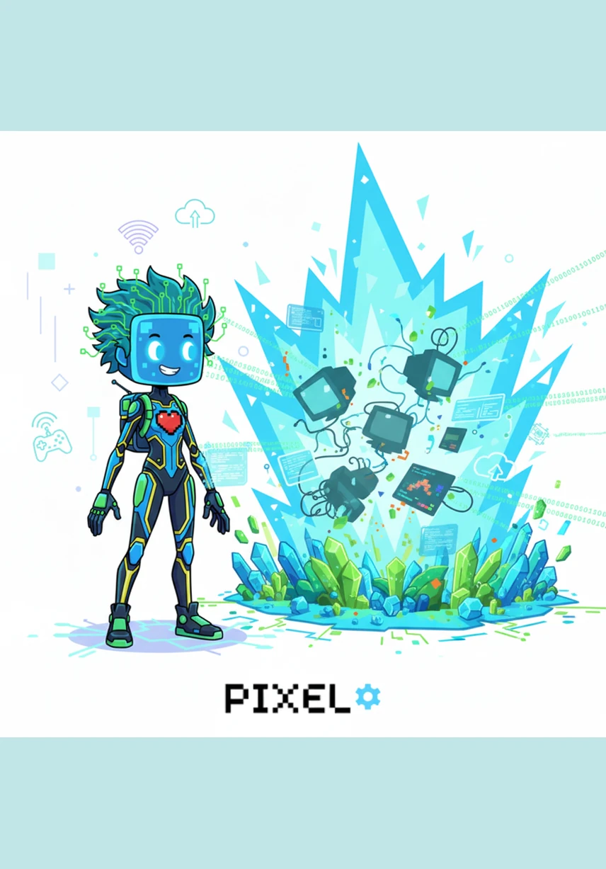 With a bright flash of logic, the complex drawing is compressed into a long, shimmering line of text characters. This secret code holds the entire image within it, ready to be sent across the vast digital ocean to any destination.