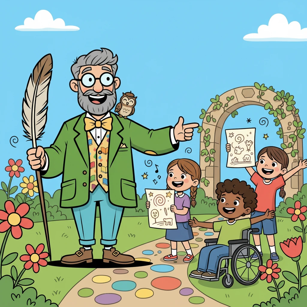 Finally, the students shared their poems. They had used metaphors, similes, alliteration, and personification. Professor Quill beamed with pride, knowing he had successfully unlocked the power of poetry for his students.
