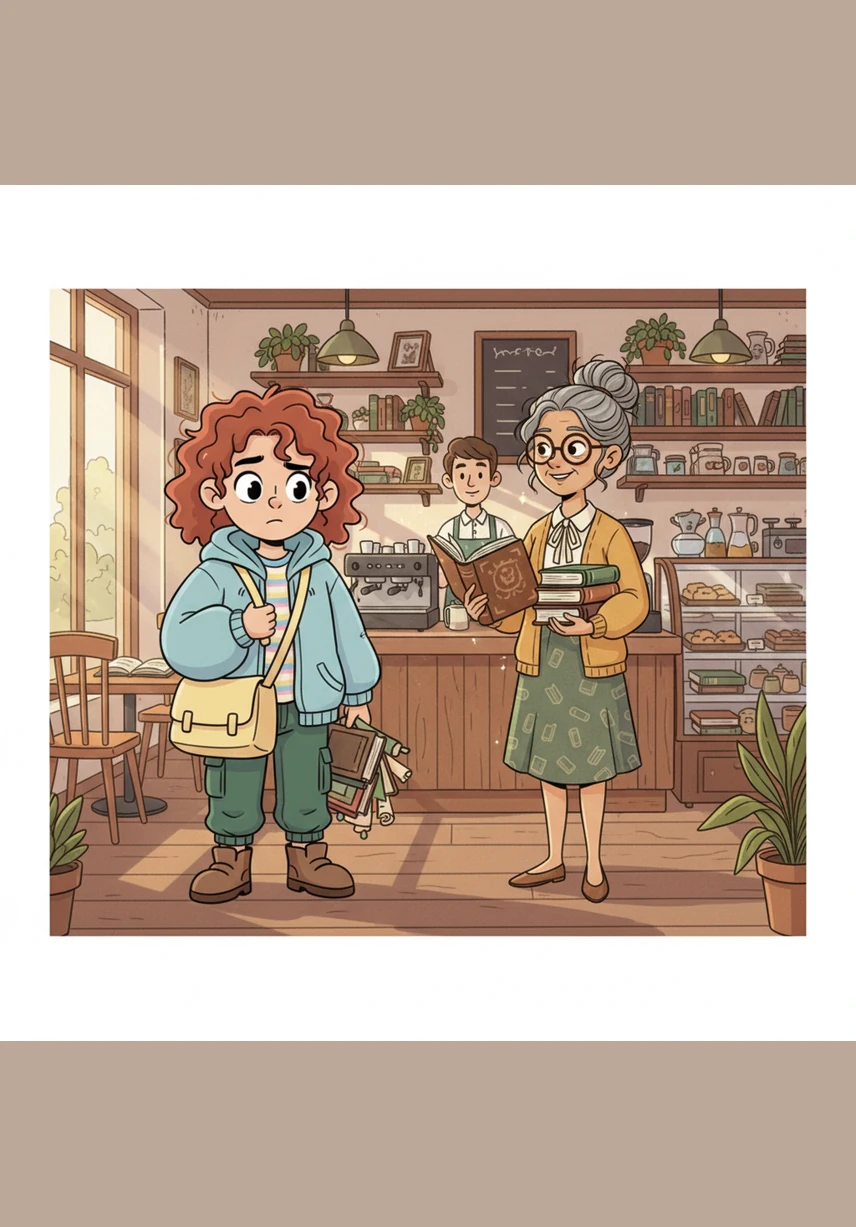 Inside a warm, sunlit cafe, Maya stares at the menu while her heart drums against her ribs. She rehearses her order silently dozens of times, terrified that a single wrong syllable will reveal her as an outsider.