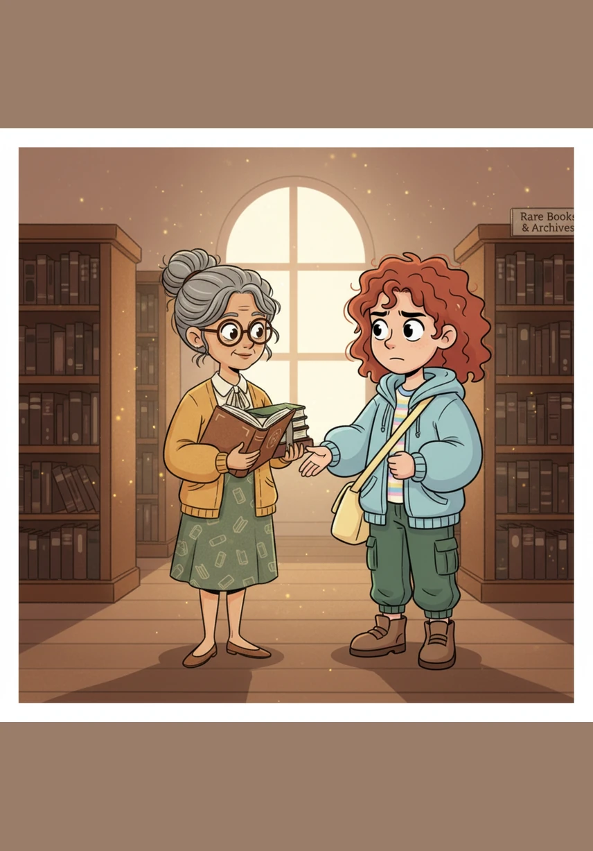 When she asks for a book, the words come out tangled and her accent feels heavy, but the librarian simply smiles and points the way. The sky doesn't fall, and the earth doesn't shake; instead, Maya feels a tiny spark of light ignite in her chest.