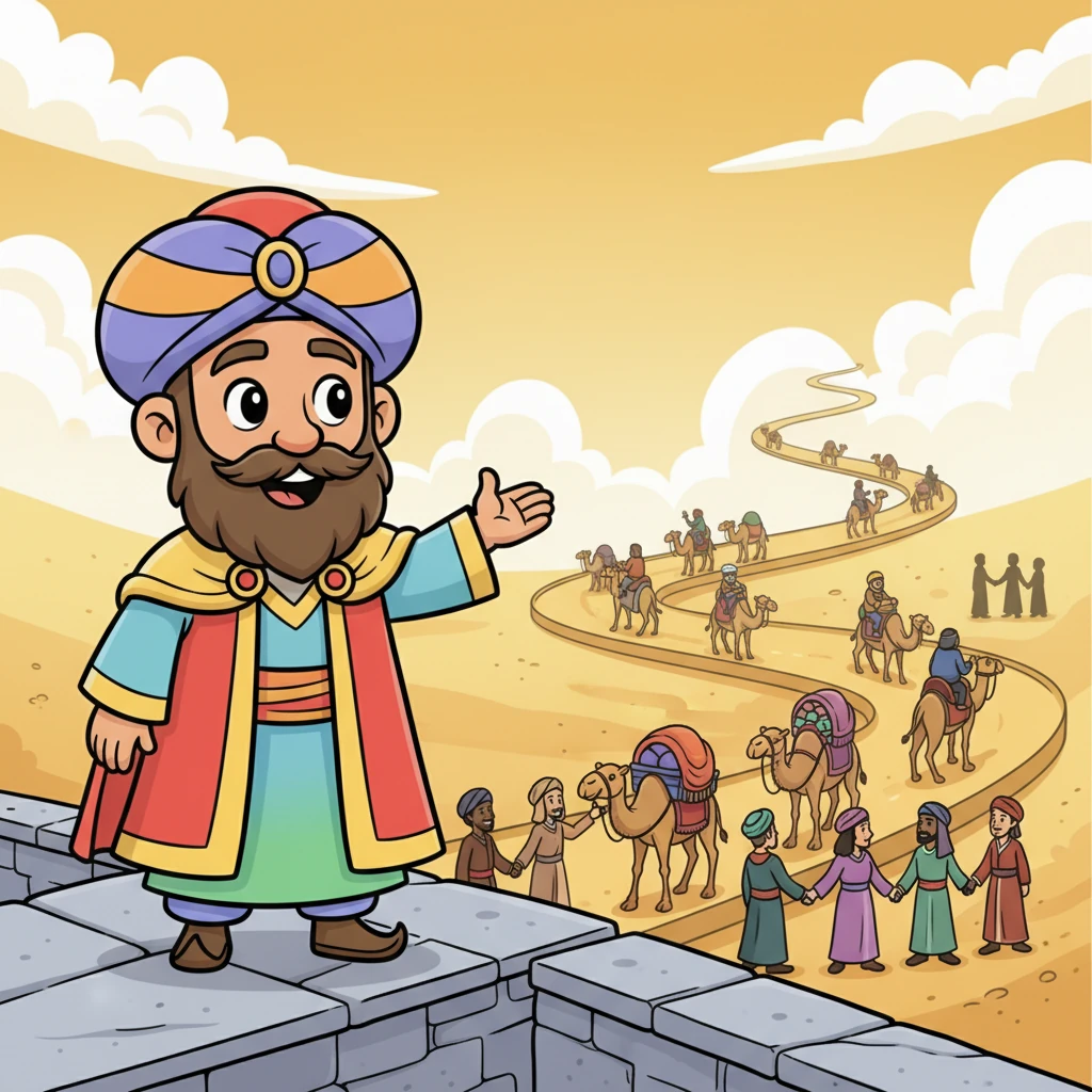 The elders spoke of important reasons: to ensure their bustling trade routes were safe and clear, like busy highways. They also wished to show everyone their strength and unity, and to resolve old disagreements. Faris imagined brave merchants and strong, unified people.