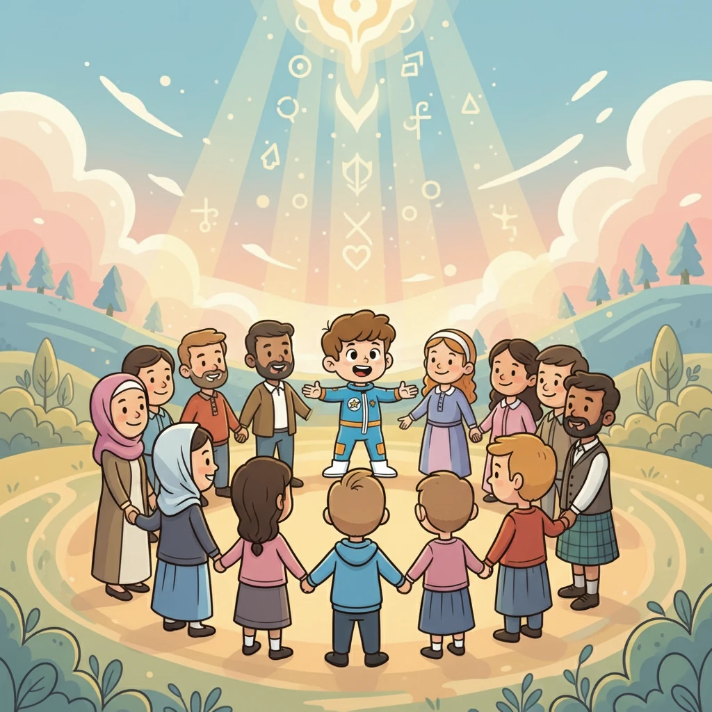 Samuel aprendeu que a humanidade foi criada à imagem e semelhança de Deus, com a capacidade de amar, criar e se conectar com o Criador. Ele viu pessoas de todas as cores e culturas, unidas pelo amor e pela fé.