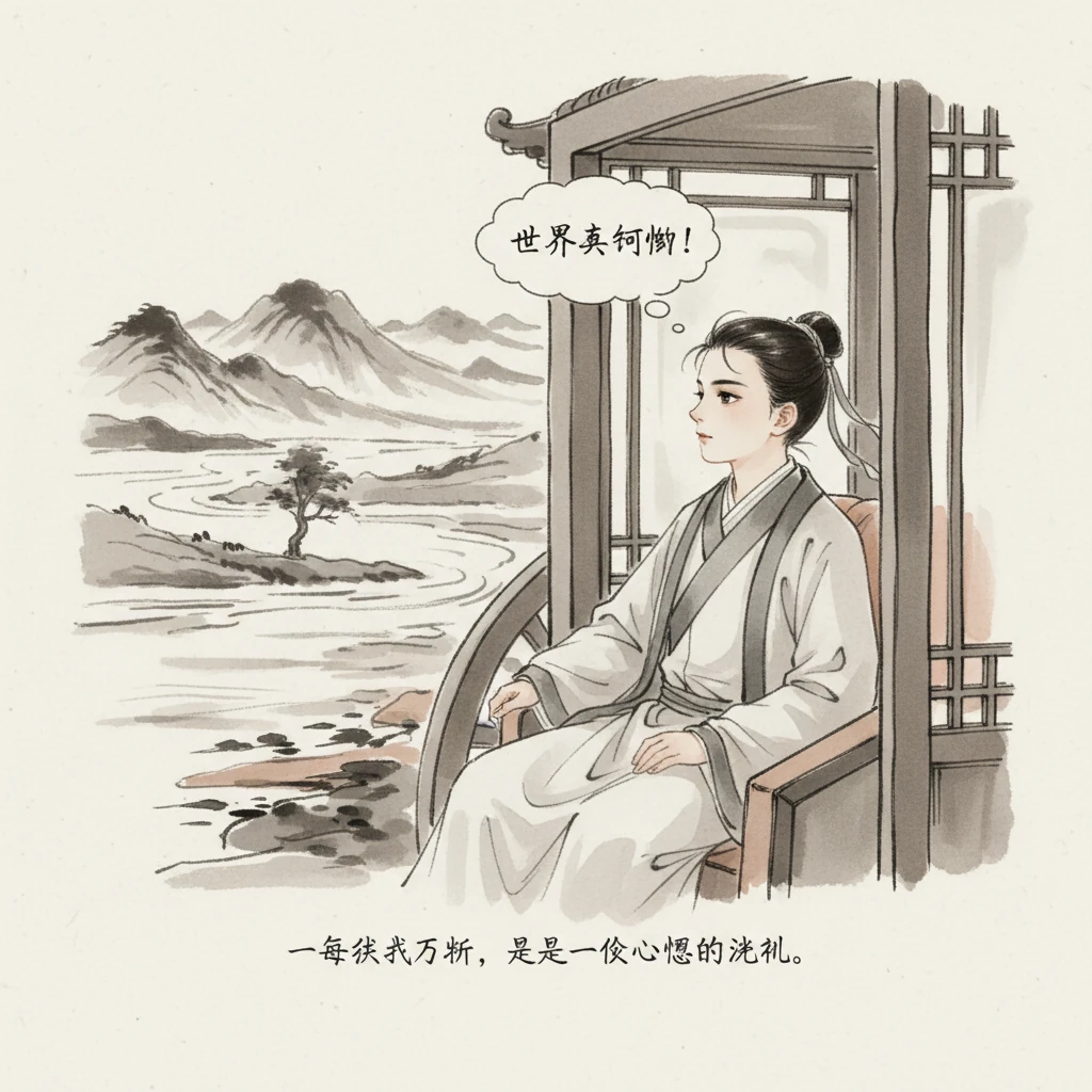 小乐坐在车里,静静地看着窗外流动的风景,心中充满了对世界的爱与好奇。每一次出行,都是一次心灵的洗礼,让他更加热爱这片广阔而美丽的天地。