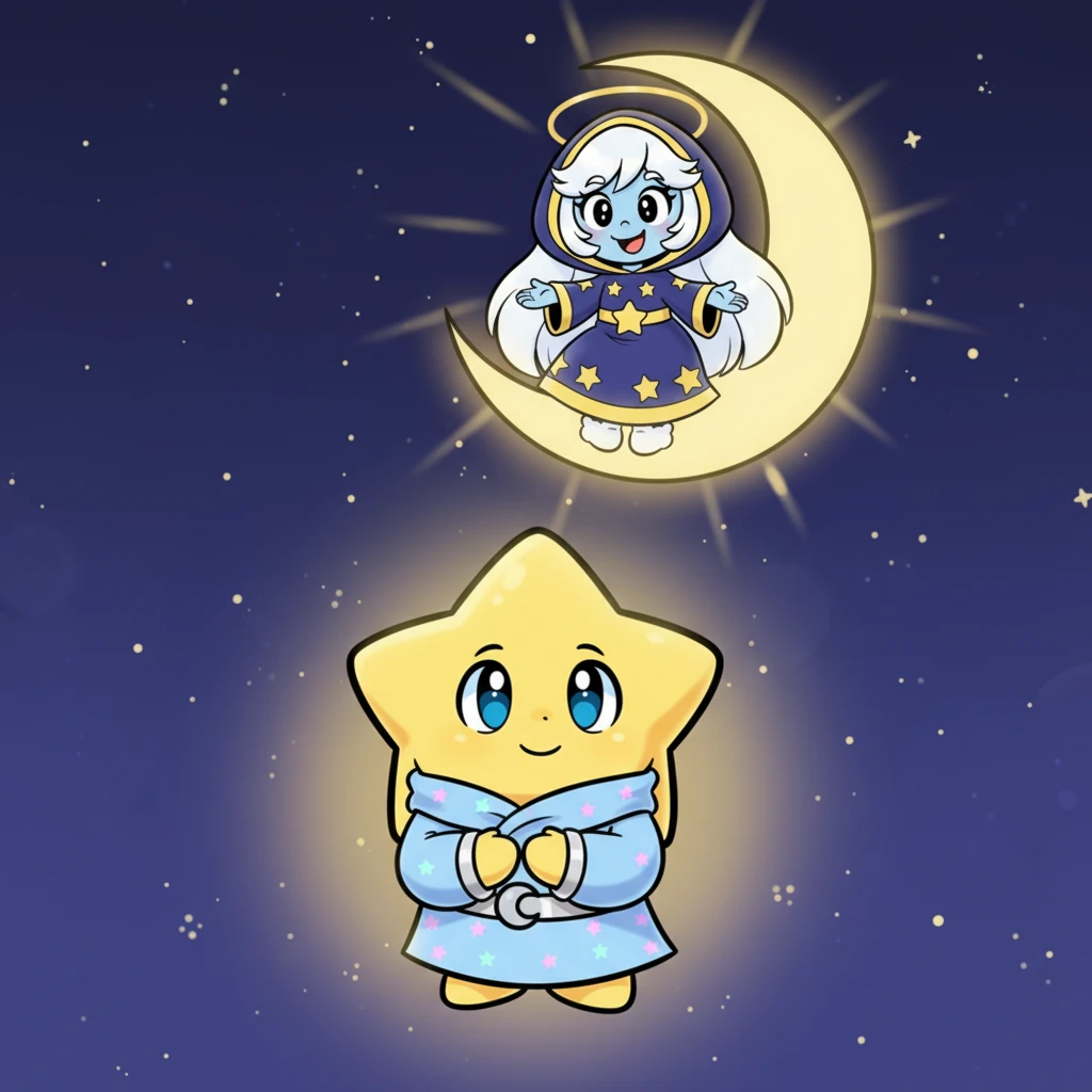 A small smile slowly spread across the child's face. The little star's gentle light made the darkness feel a little less scary, a little more friendly. Luma, from her distant perch, felt a warmth spread through her own light as she saw the child's smile.