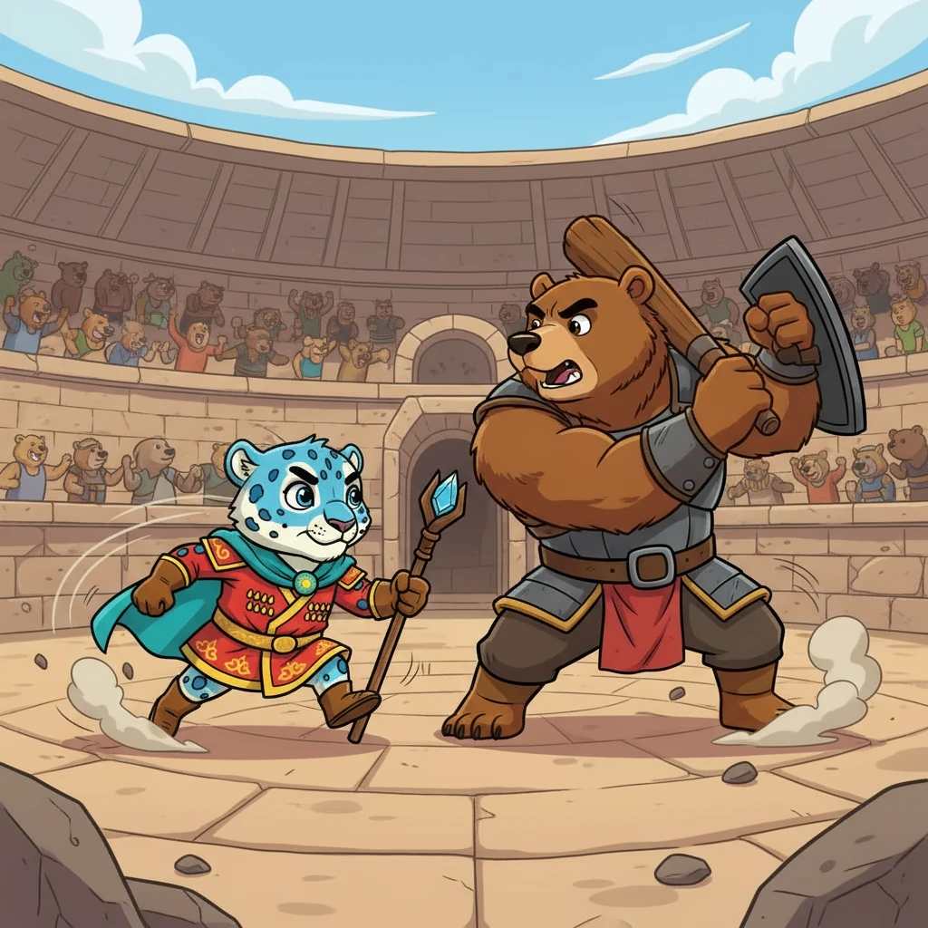 Қоян қасқырды, аю қабанды, борсық арқарды, ал Барыс келесті жеңді. Жартылай финалда Аю мен Барыс кездесті. Бұл сайыс өте тартысты болды.