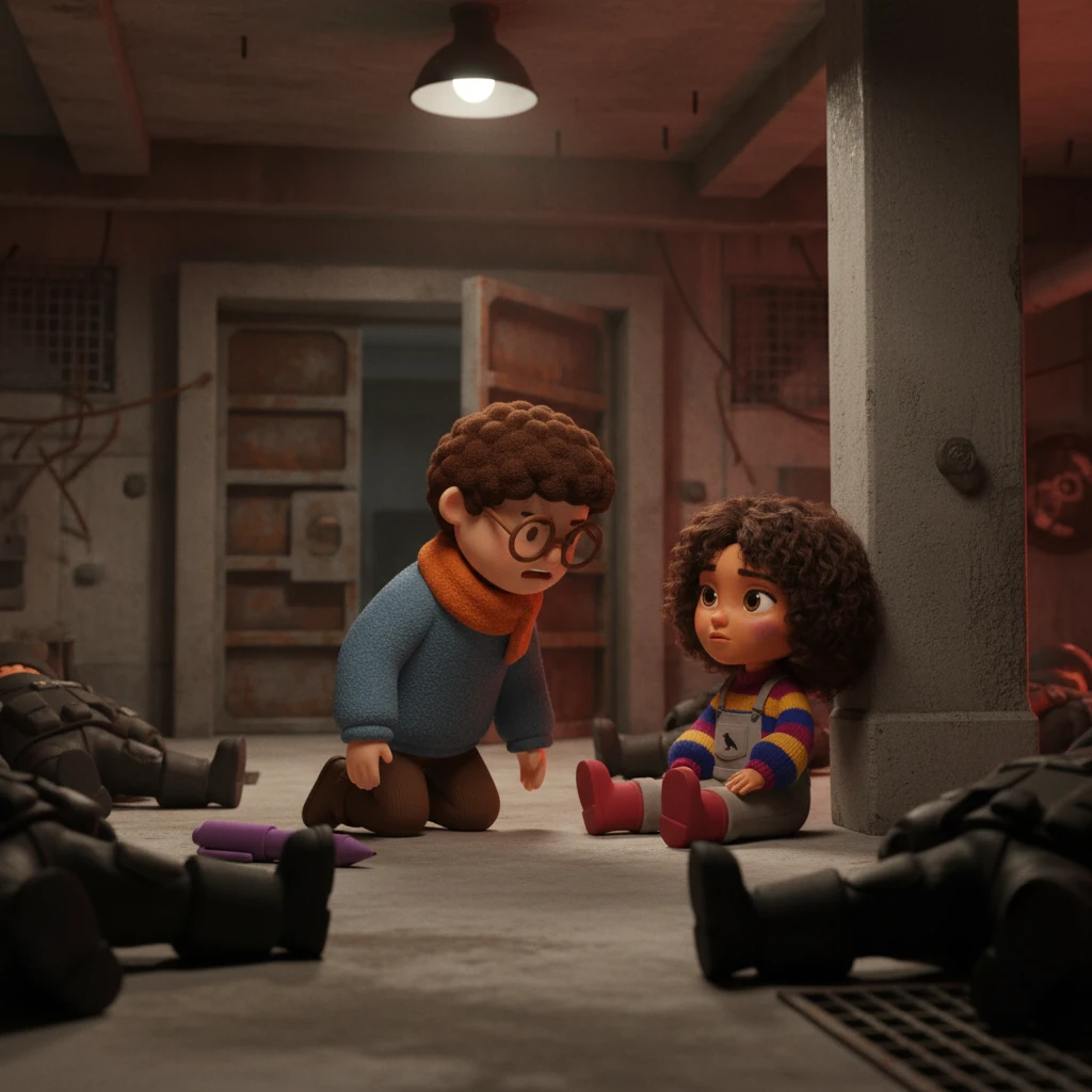He found Ceynet in Marcano's heavily fortified bunker, bruised but defiant, her eyes meeting his with a flicker of both fear and an undeniable connection. John eliminated her captors with a brutal finality, then knelt before her, his dangerous possessiveness merging with a desperate tenderness, sealing their fate in a world irrevocably reshaped by his crimson obsession.