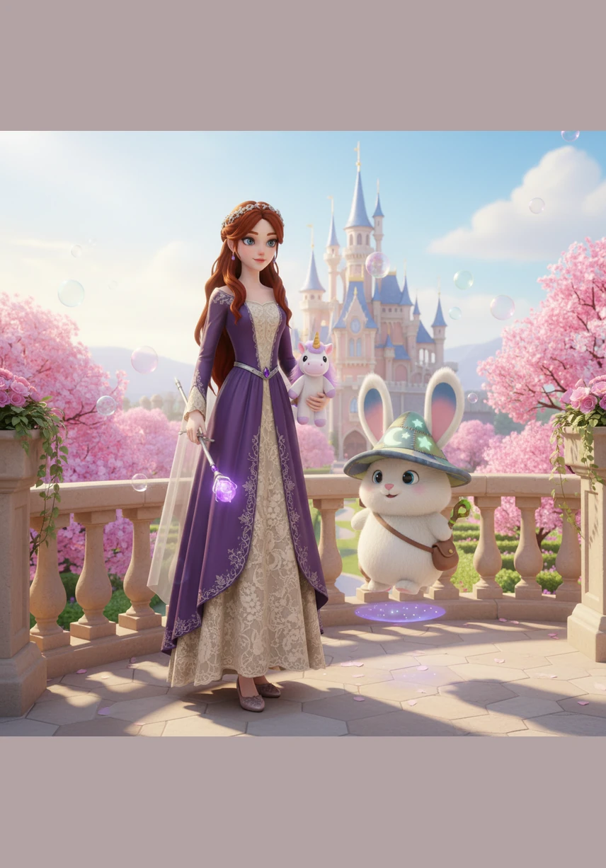 Princess Lila lives in a sparkling castle surrounded by rolling green hills and blooming flowers. Every morning, she greets the sun from her balcony with a bright smile and a wave. Her kingdom is a happy place where laughter fills the air and everyone feels safe and loved.