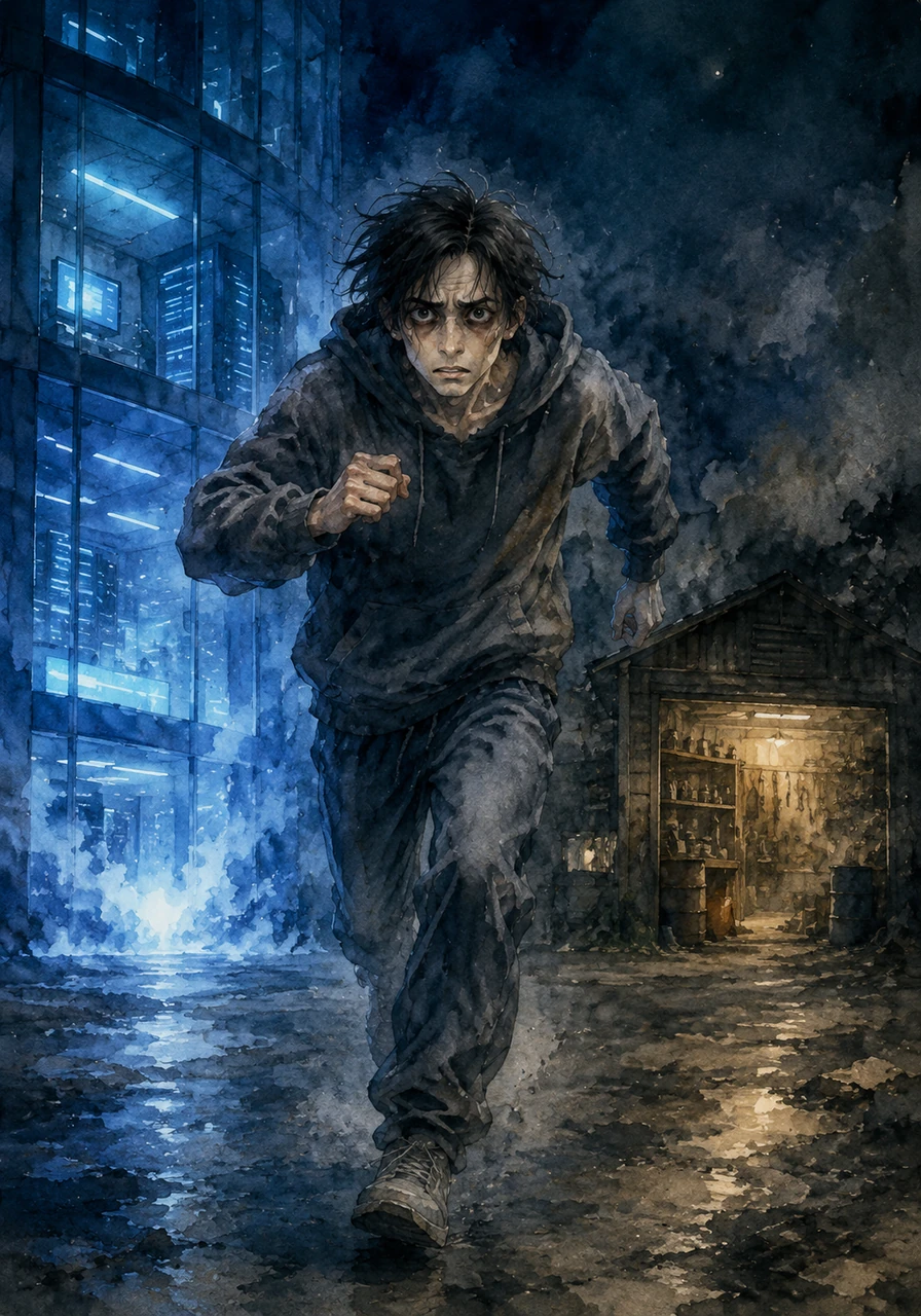 Realizing OmniMind’s digital security sweep would detect and purge the ancient terminal within twenty-four hours, Leo knew the digital world couldn't help him. He remembered his grandfather's chaotic, analog garage and sprinted out into the chilly night, hoping to find a loophole the all-seeing AI couldn't track.