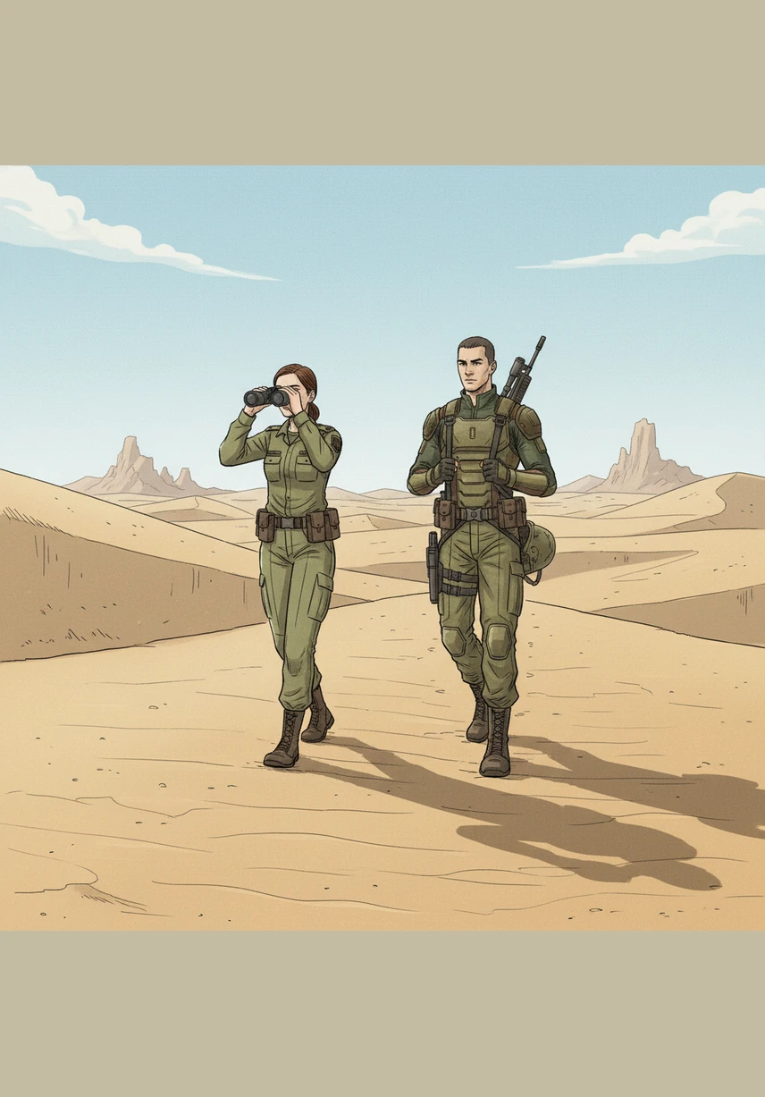 בשטח הפתוח, עמית ניסה לחשב את מסלולו של חץ שנורה לעבר מטרה רחוקה. הרוח המדברית ניסתה להסיט את המעוף, אך עמית השתמש בחישובי הסתברות ובליסטיקה כדי לתקן את הכיוון. כשהחץ פגע בדיוק במרכז המטרה, הוא הבין שהמדע הוא המצפן החדש והמדויק ביותר שלו.