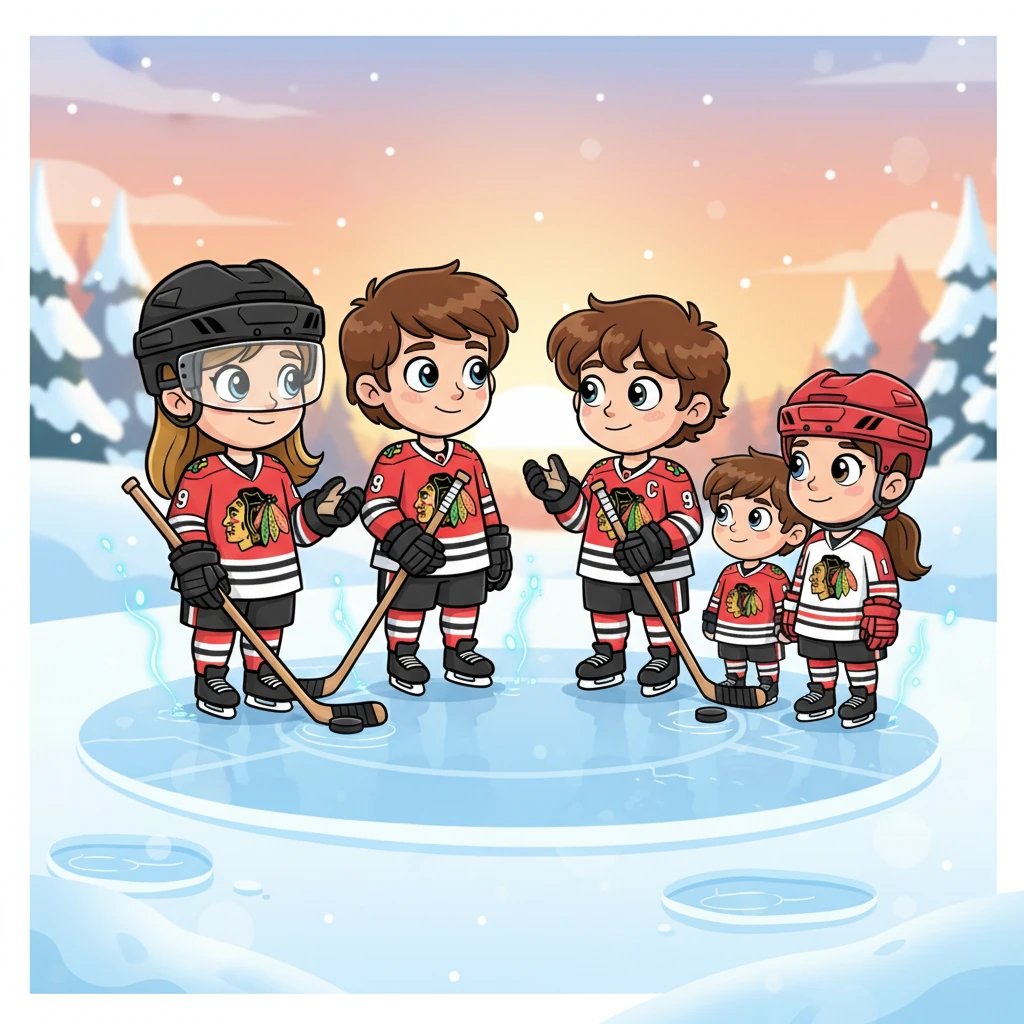 The four siblings stand together, not fully mended, but with a new understanding in their eyes. A shared, small smile flickers across their faces as they talk, the past hurts still present but now overshadowed by a fragile hope for a renewed connection. The ice between them has finally begun to thaw.